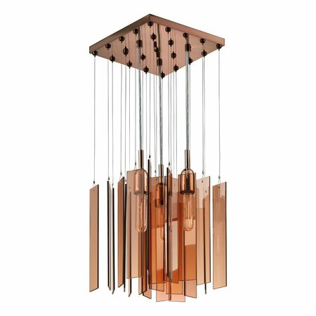 SONNEMAN Three Light Bronze Multi Light Pendant 4645.02